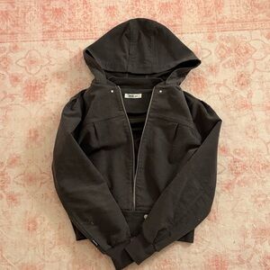 Women's Gray Bomber Jacket